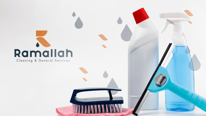 Ramallah For Cleaning & General Services | Brand Identity | تصميم شعار وهوية تجارية