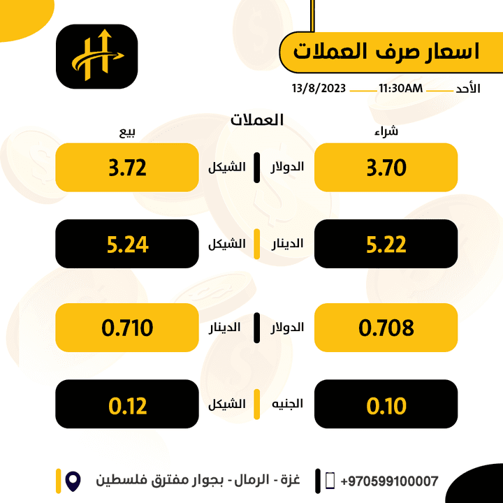 تصميم بوست لمحل تحويل اموال و صرافة