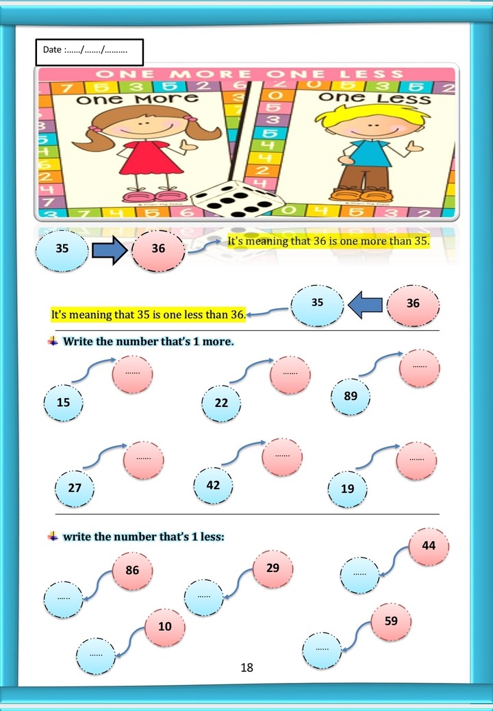 بوكليت مدرسي لمادة mathematics للمرحلة الابتدائية