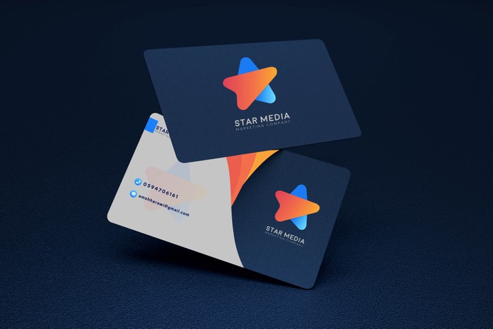 تصميم Business card لصالح شركة Star Media