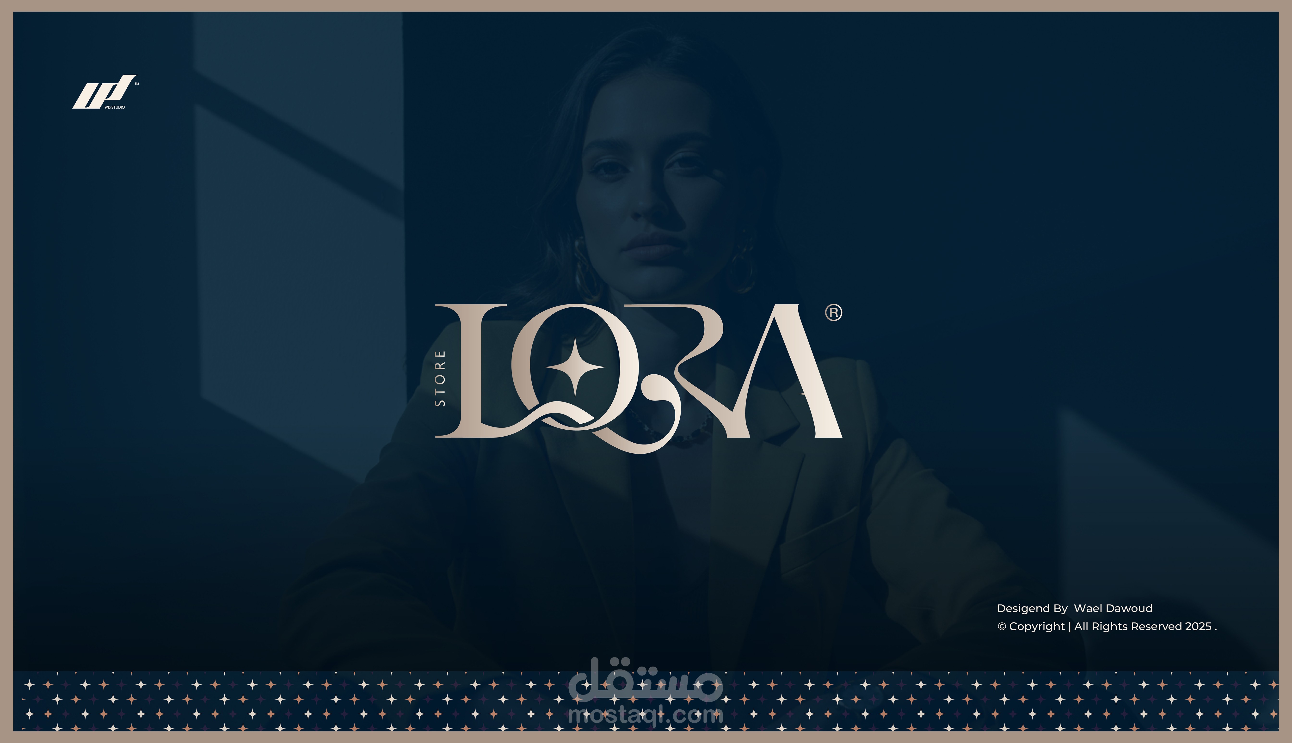 هوية بصرية لمتجر متخصص في الملابس والاكسسوارات والجمال LORA Brand Identity Design - هوية بصرية