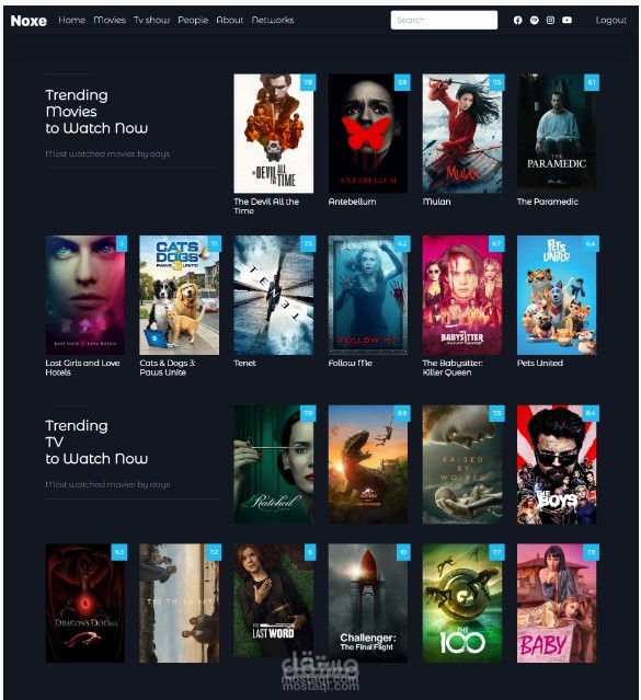 trending movie and tv and people | مستقل