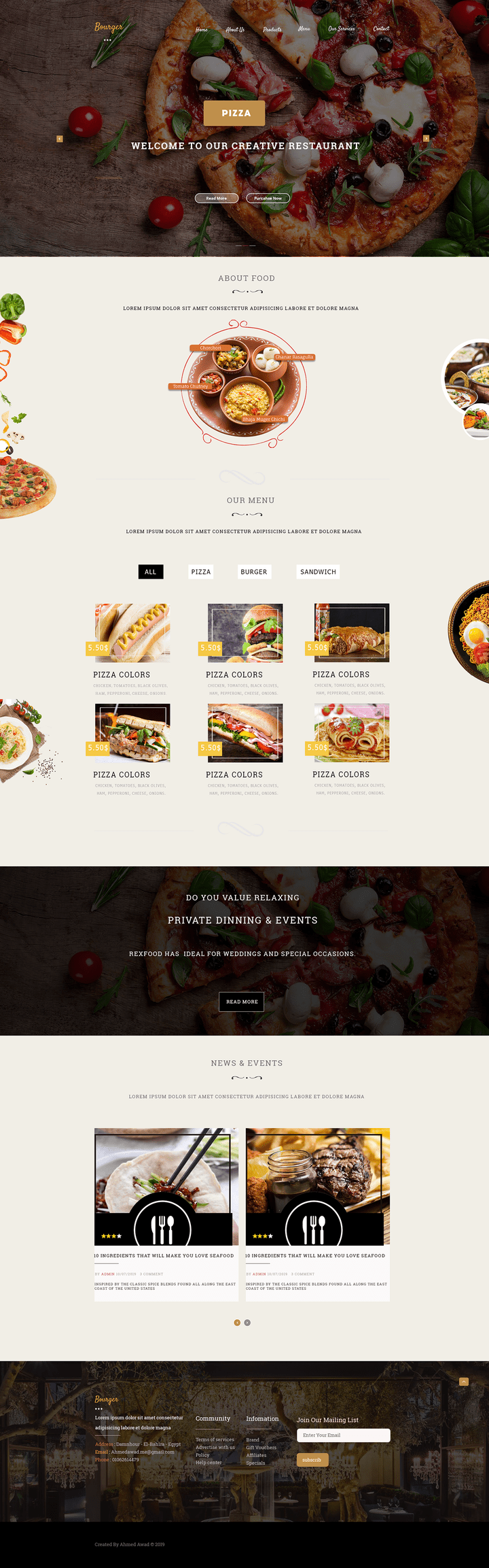 burgerrito Food Psd Template