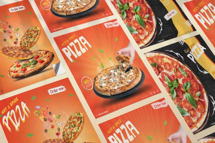 pizza social media ads post