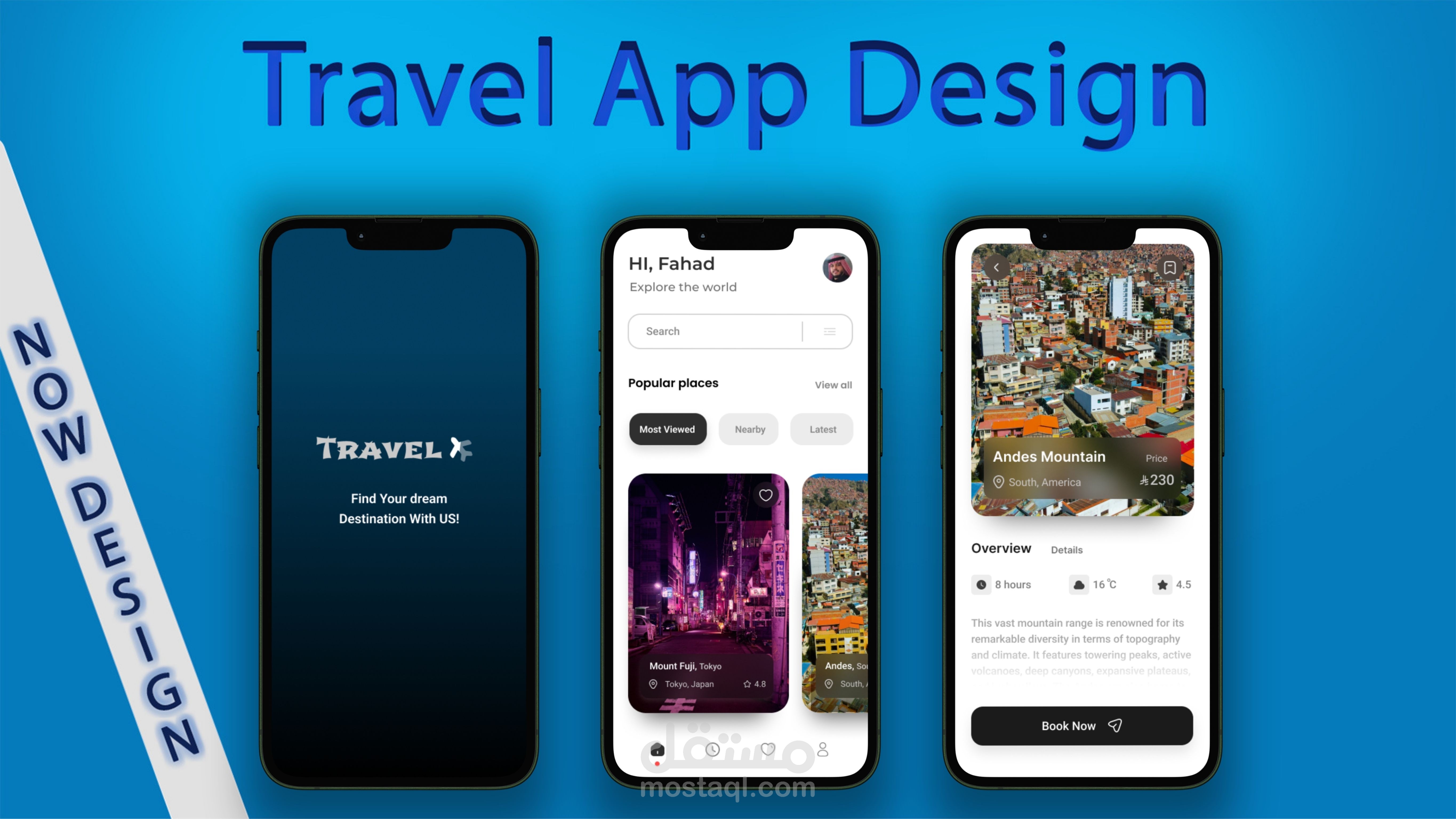 Travel App UI Design