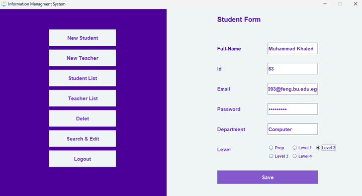 Faculty management system