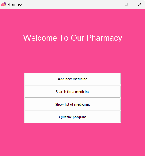 Pharmacy Desktop App