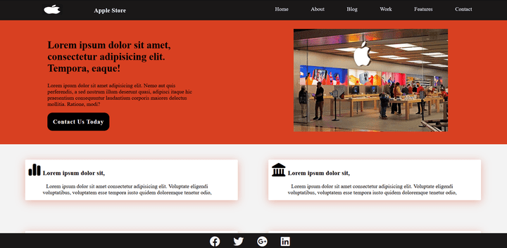 انشاء موقع متكامل Apple Store