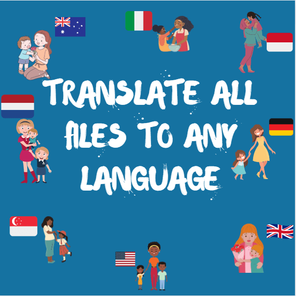 Translate all files to any language