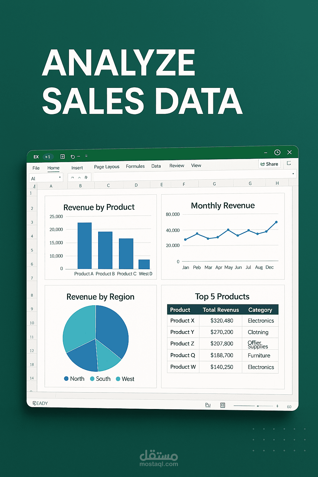 Analyze Sales Data Using Excel