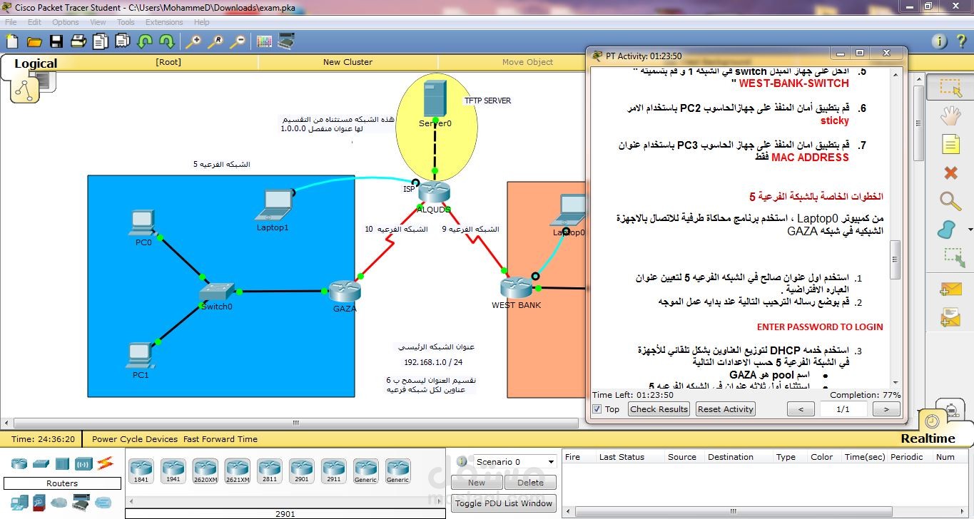 اختبار سيسكو | مستقل