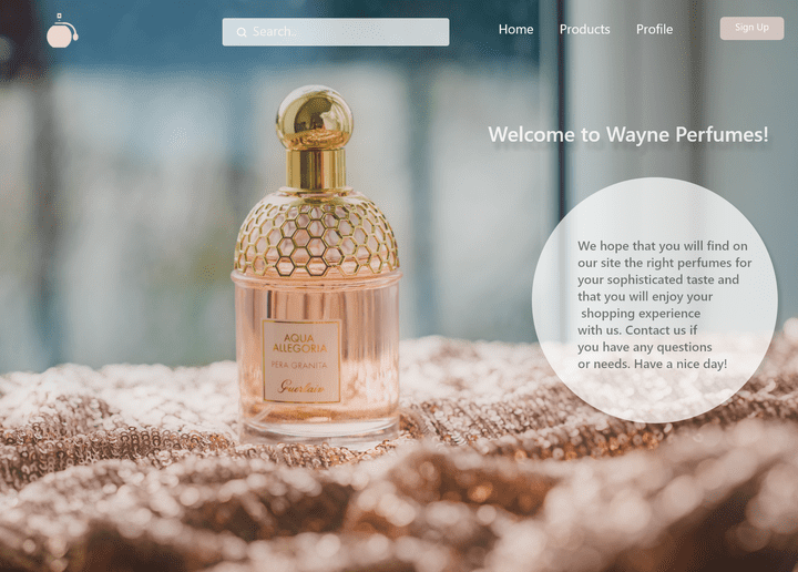 Perfume Website (موقع عطور )