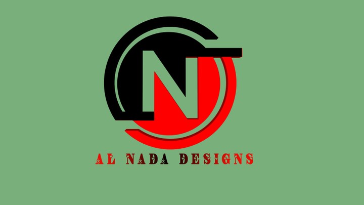 شعار لحرف ال N لشركة  Al Nada Designs