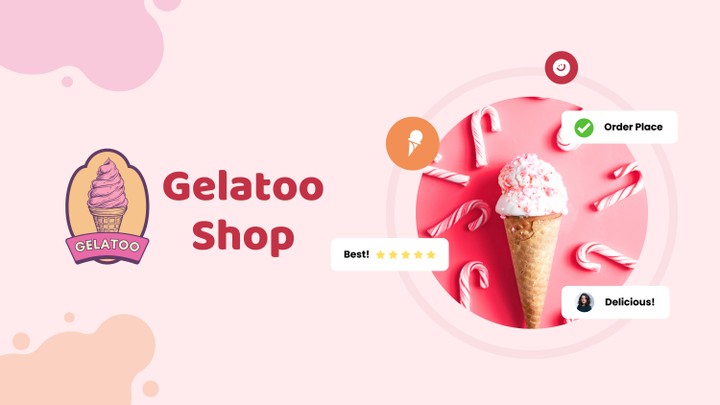 Gelatoo Shop social media design