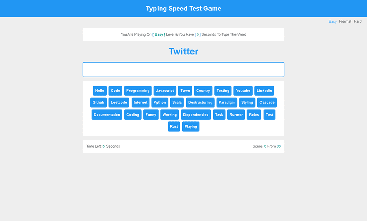 Typing Speed