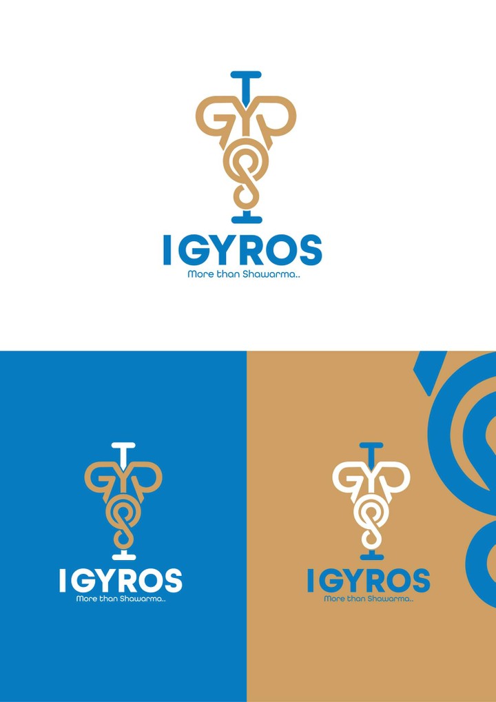 تصميم شعار لمحل شاورما بإسم “ I Gyros “