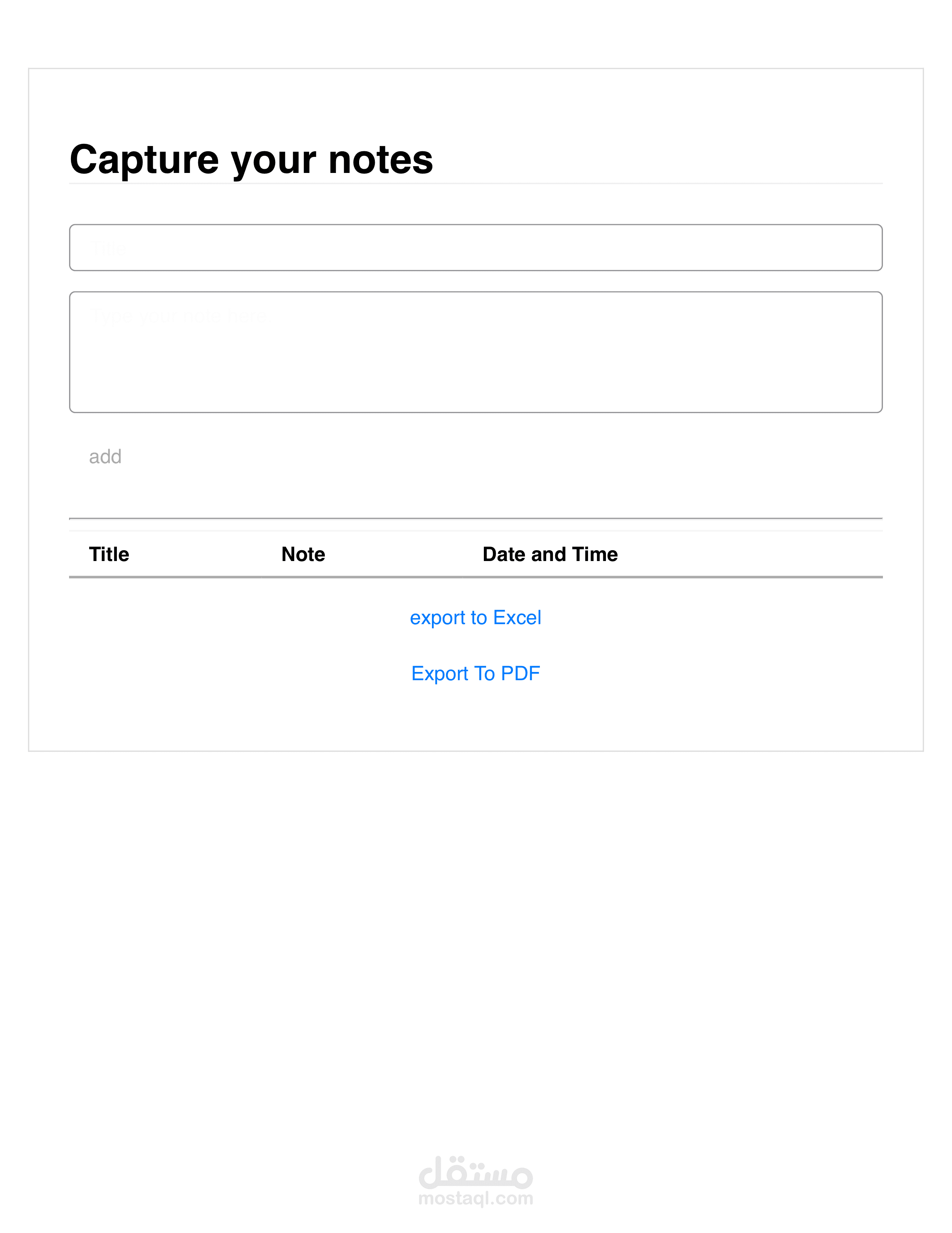 Note taker application