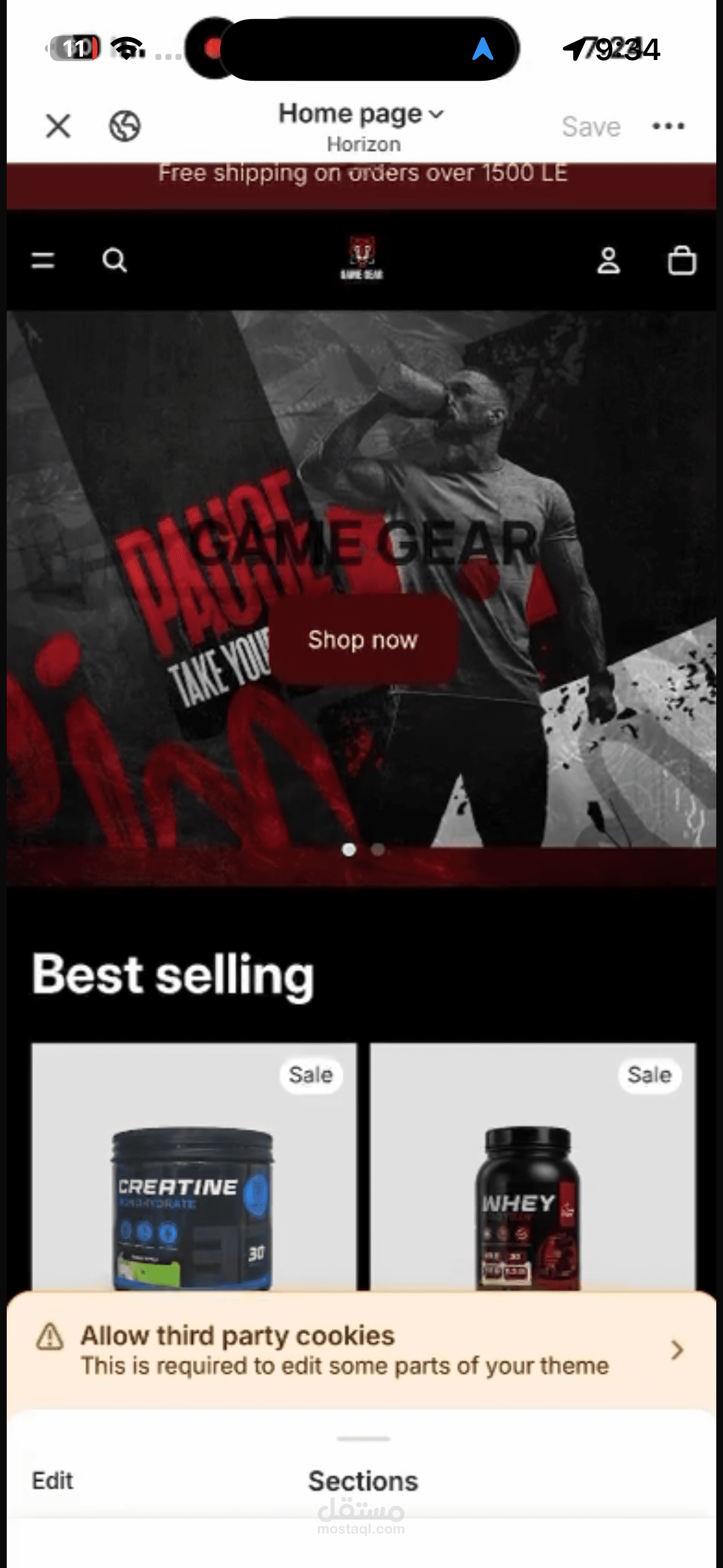Game gear Shopify