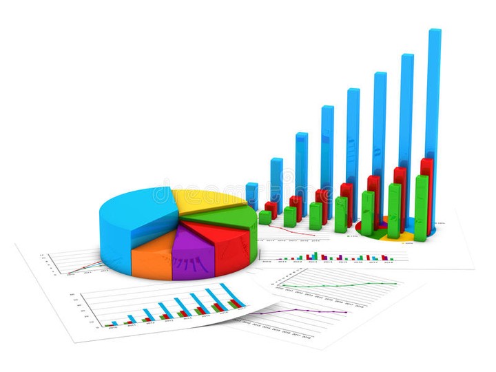 Income and expenses graph by month