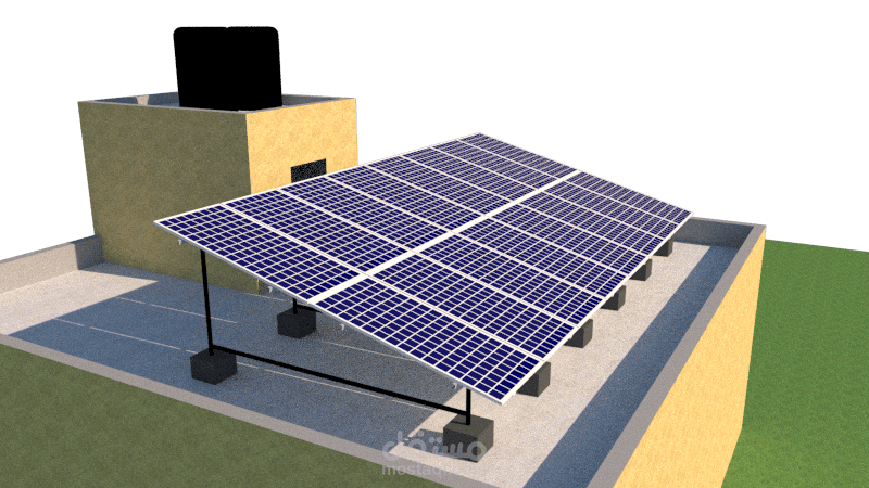 8.8KWp PV System Using TrinaSolar Panels 550W | مستقل
