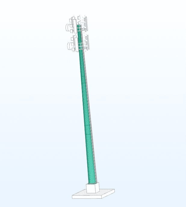 Design of 55.00m Pole in KSA Using TIA-222-G