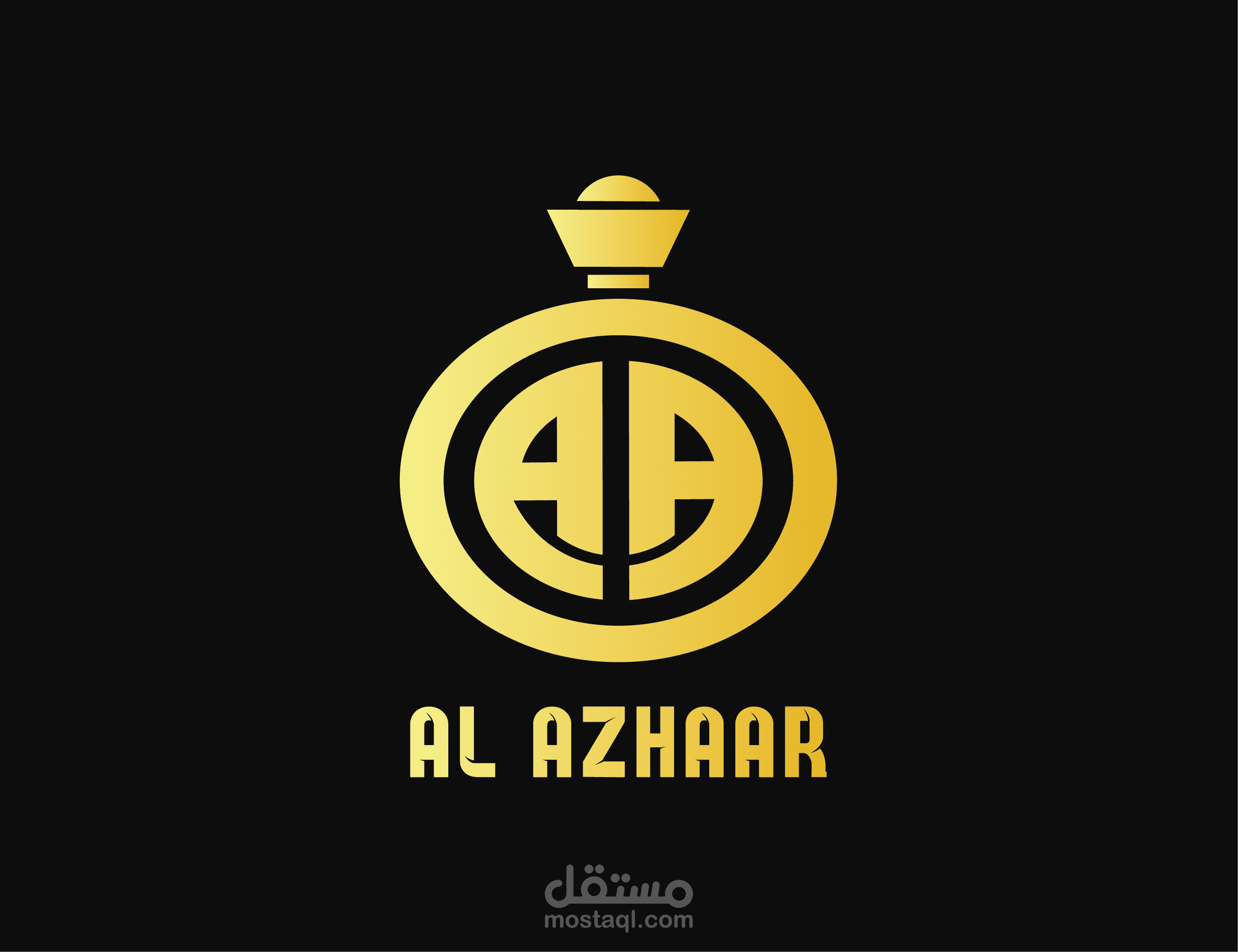 تصميم شعار عطور ب اسم al azhaar