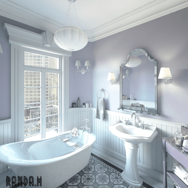 Old European Bathroom - interior design