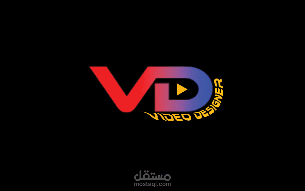 تصميم شعار video designer  بطريقه احترافيه