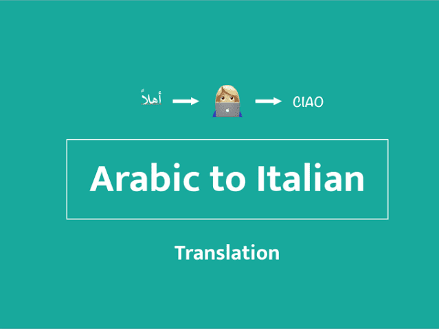 Arabic to Italian