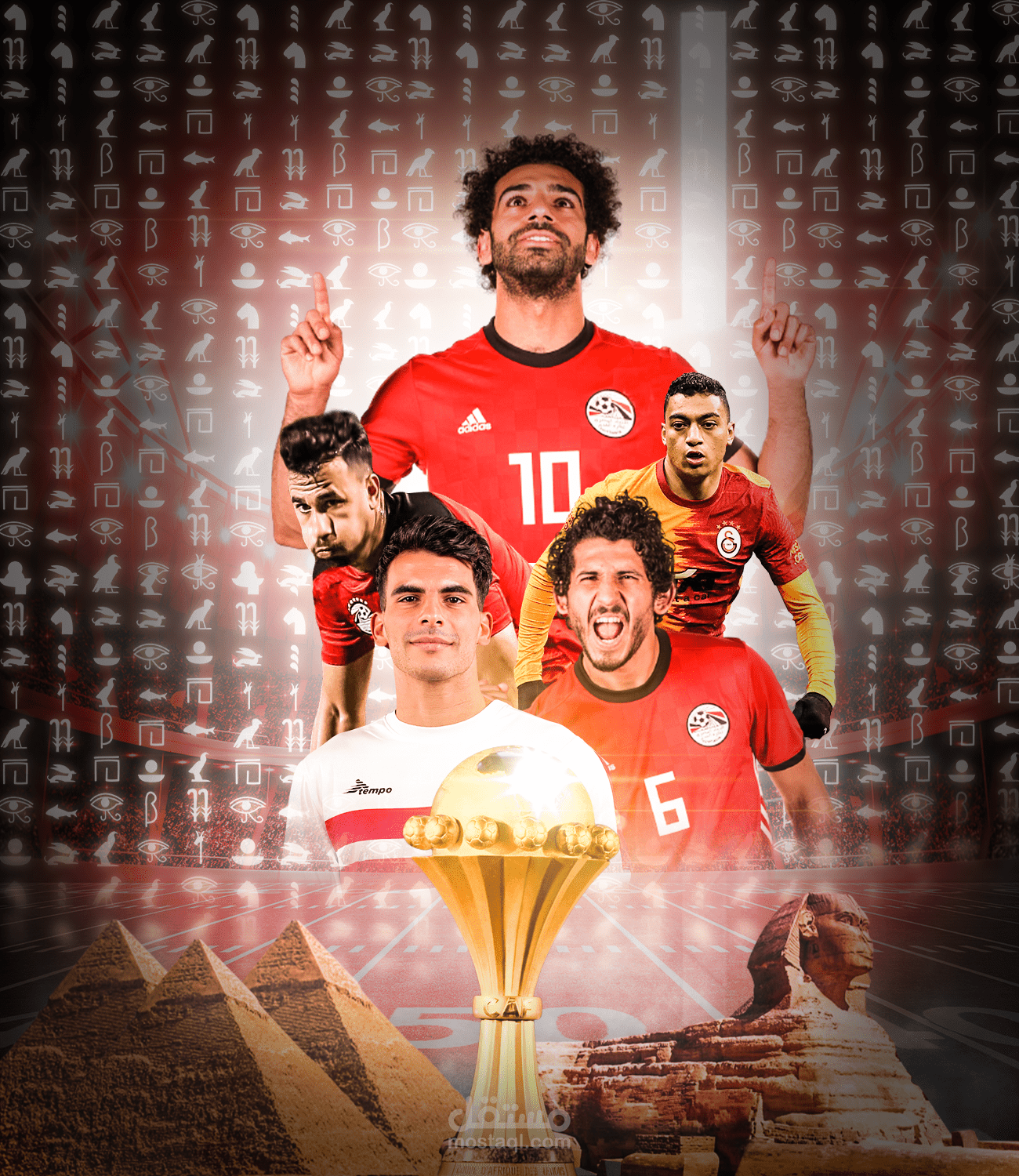 تصميم احترافي لمنتخب مصر لكرة القدم