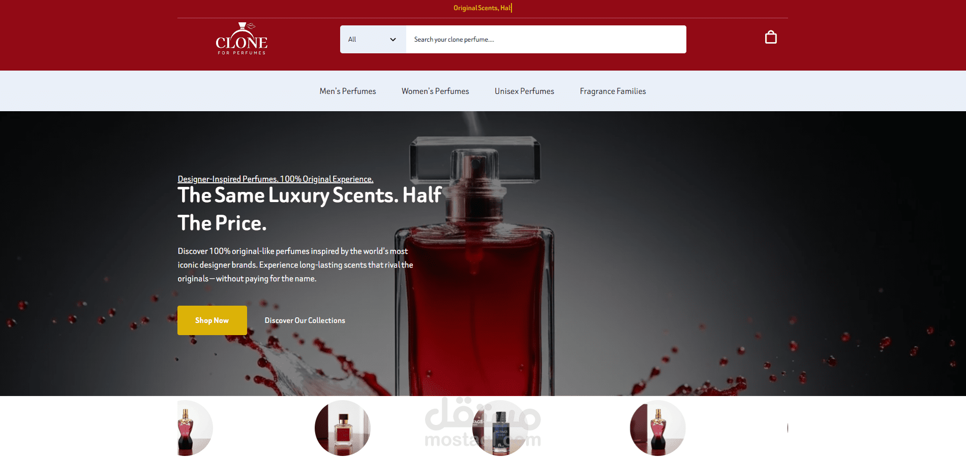 موقع CLONE PERFUME متجر بيع العطور