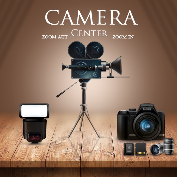 Advertising design for a social media camera kit