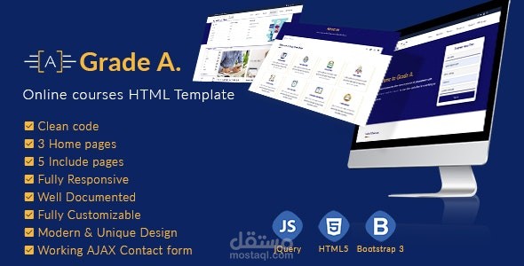 Grade-A HTML Education Template