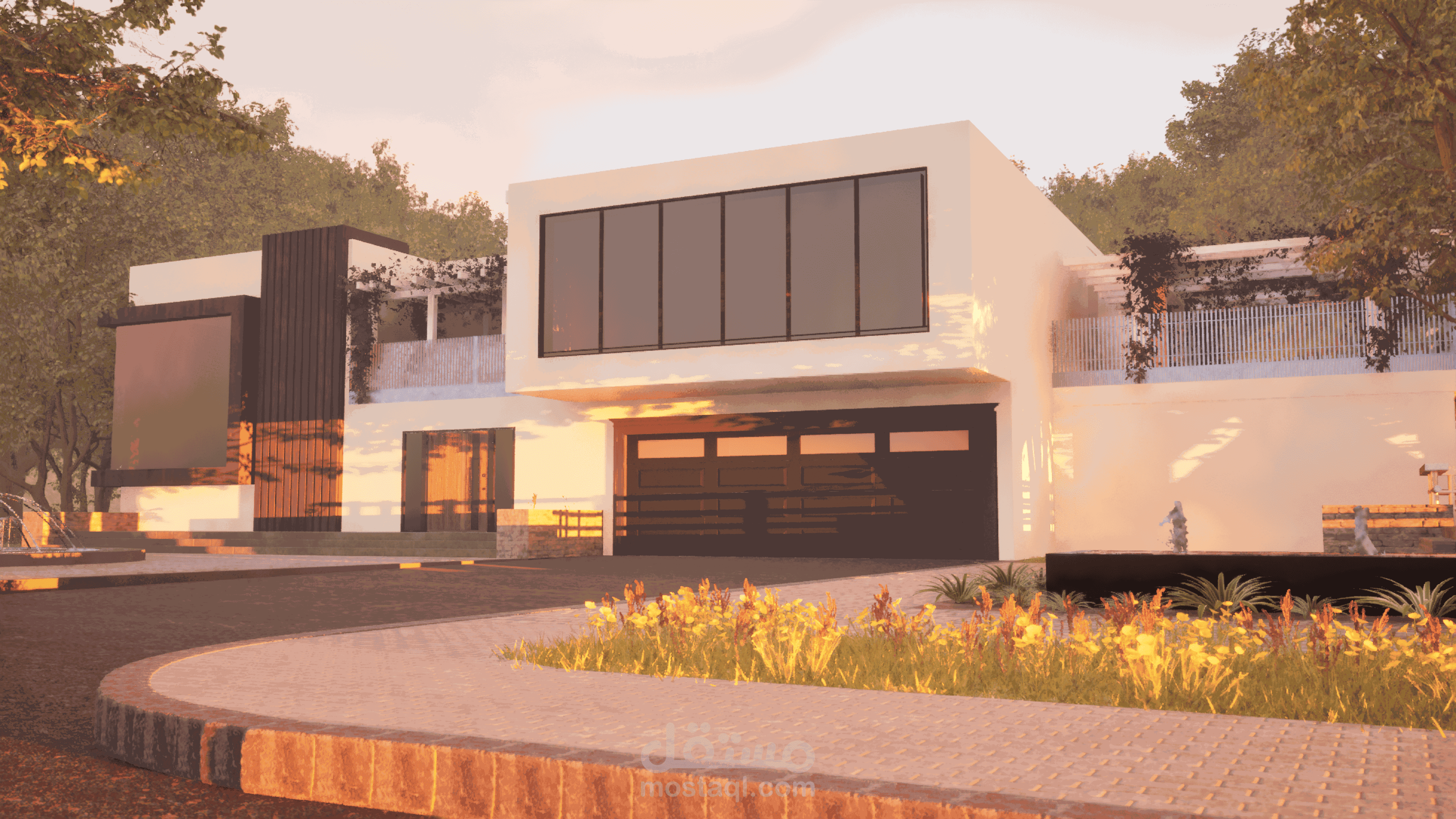modern country-side villa