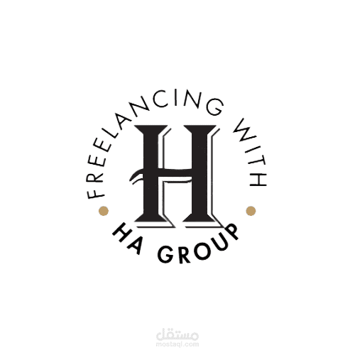 تصميم شعار أنيق لعلامة "HA Group" في مجال العمل الحر