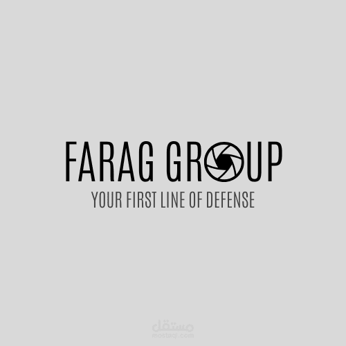 تصميم شعار احترافي لمجموعة "Farag Group" يجسد الحماية والجاهزية