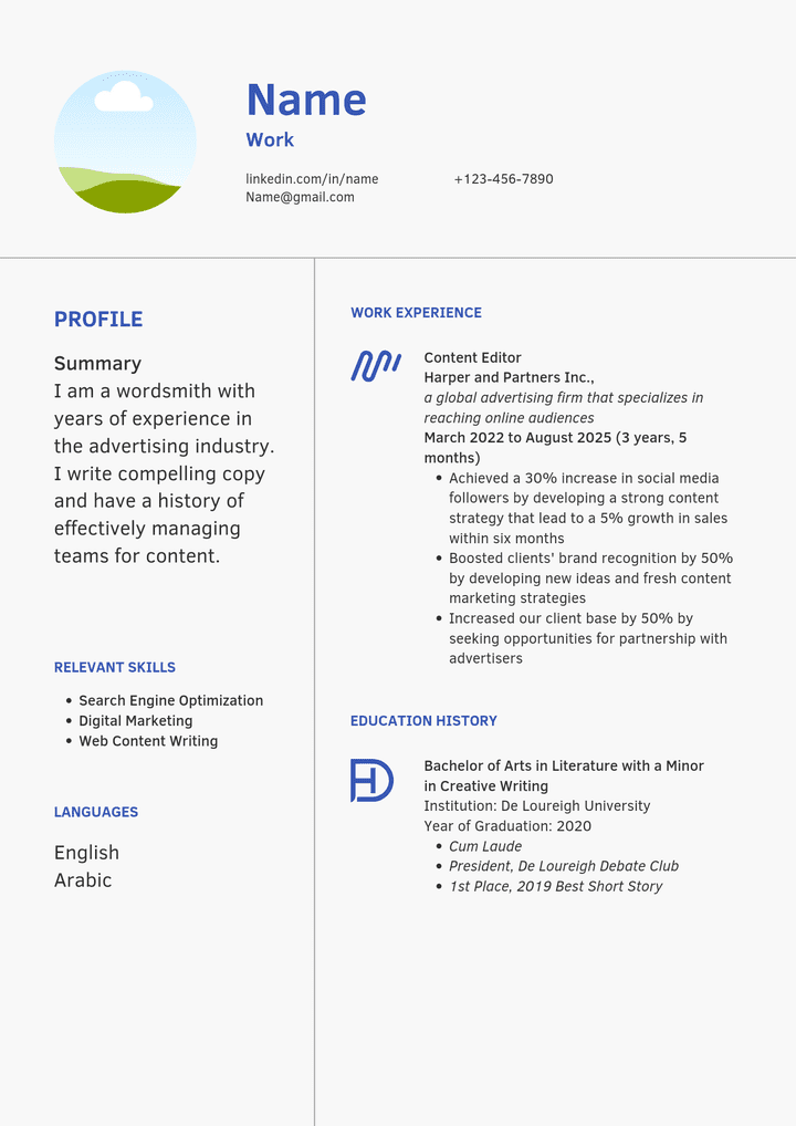 Simple CV