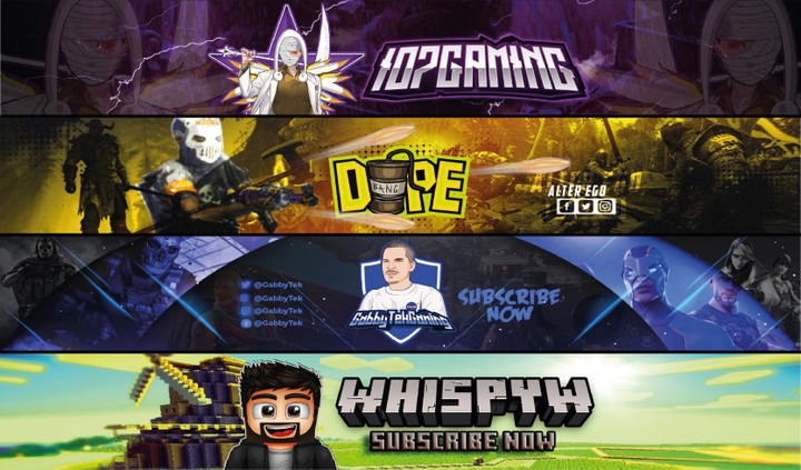 Gaming & Youtube Channels Banners