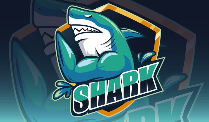 Shark Mascot Logo Design