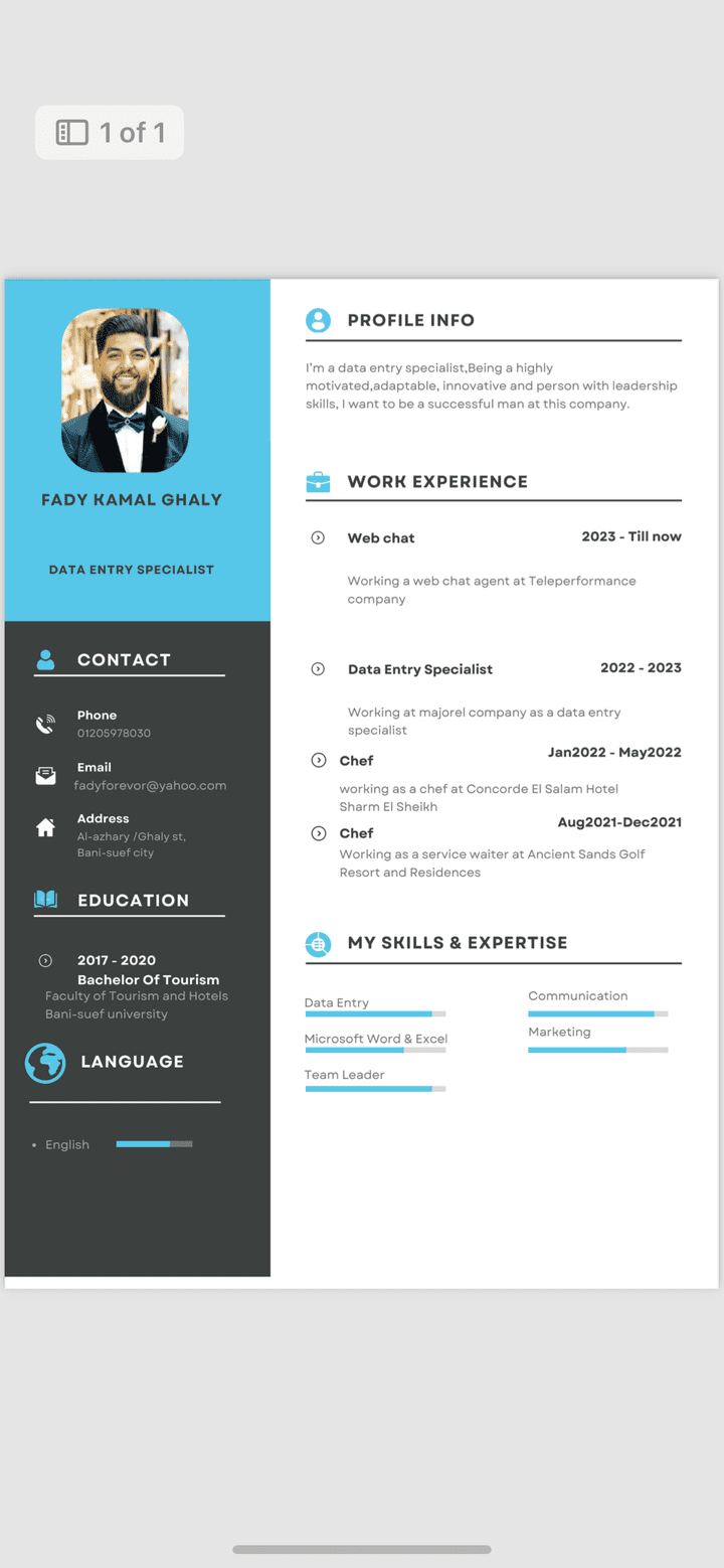 CV creator