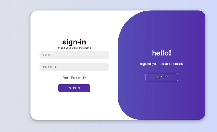 login form