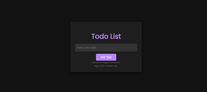 todo list