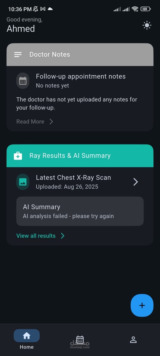 تطوير تطبيق طبي باستخدام Flutter و Machine Learning (InsightMid_AI)