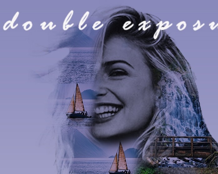 دمج صور باستخدام الفوتوشوب double exposure