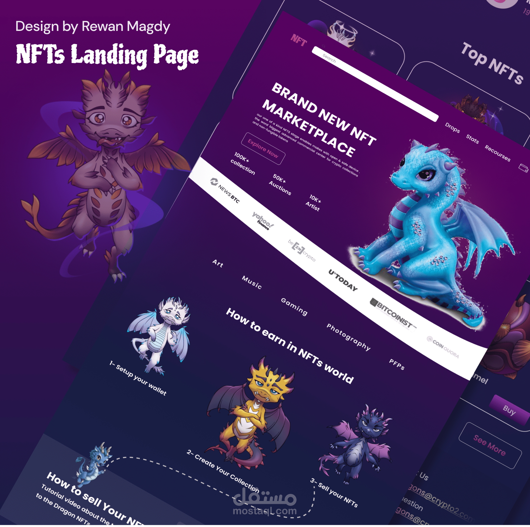 NFTs landing page