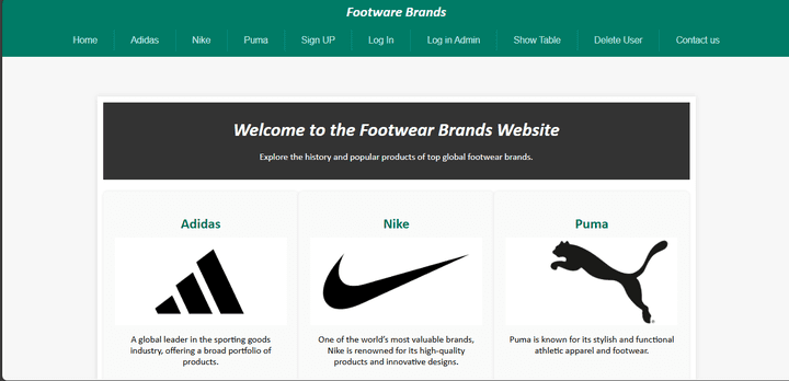 Footwear Brands Project