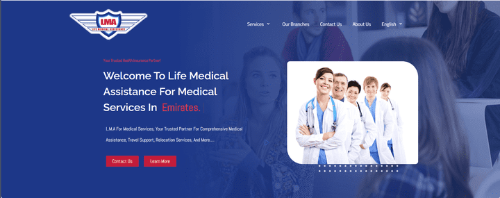 موقع Life Medical Assistance (LMA)