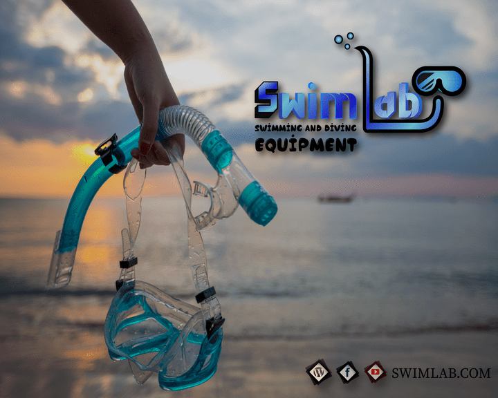 تصميم سوشيال ميديا لمتجر swim lab لادوات الغطس