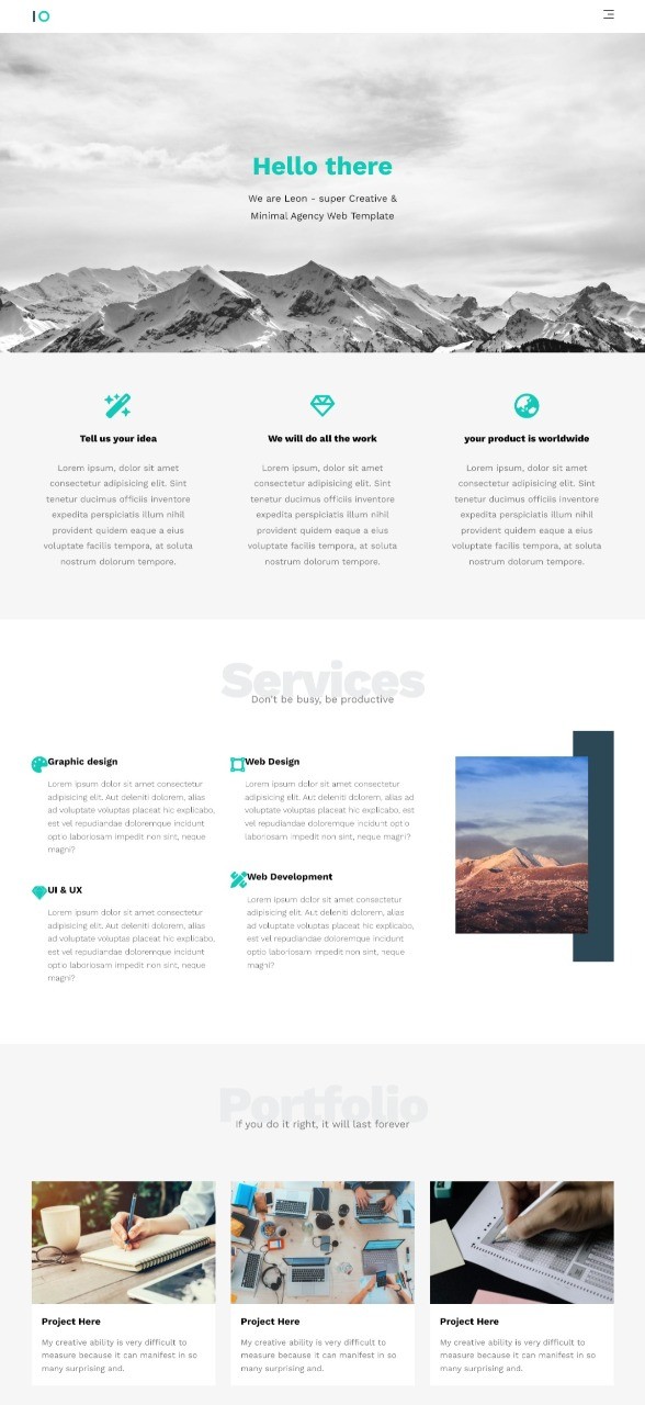 landing page