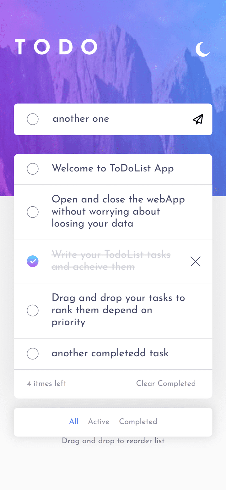 Todo List web app